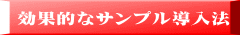 効果的なサンプル導入法